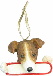 Jack Russell Terrier Dog Santa's Pal Christmas Ornament